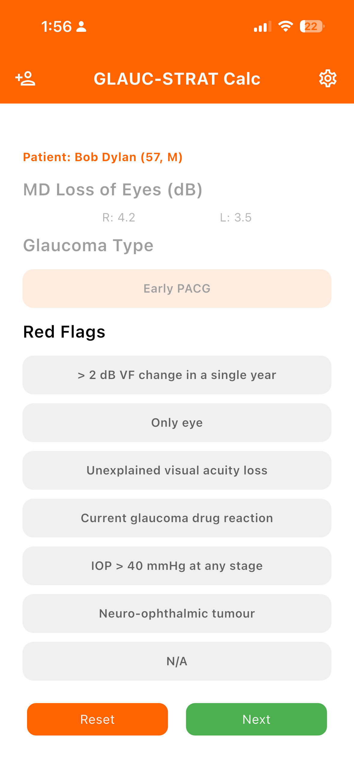 Visual Field Input